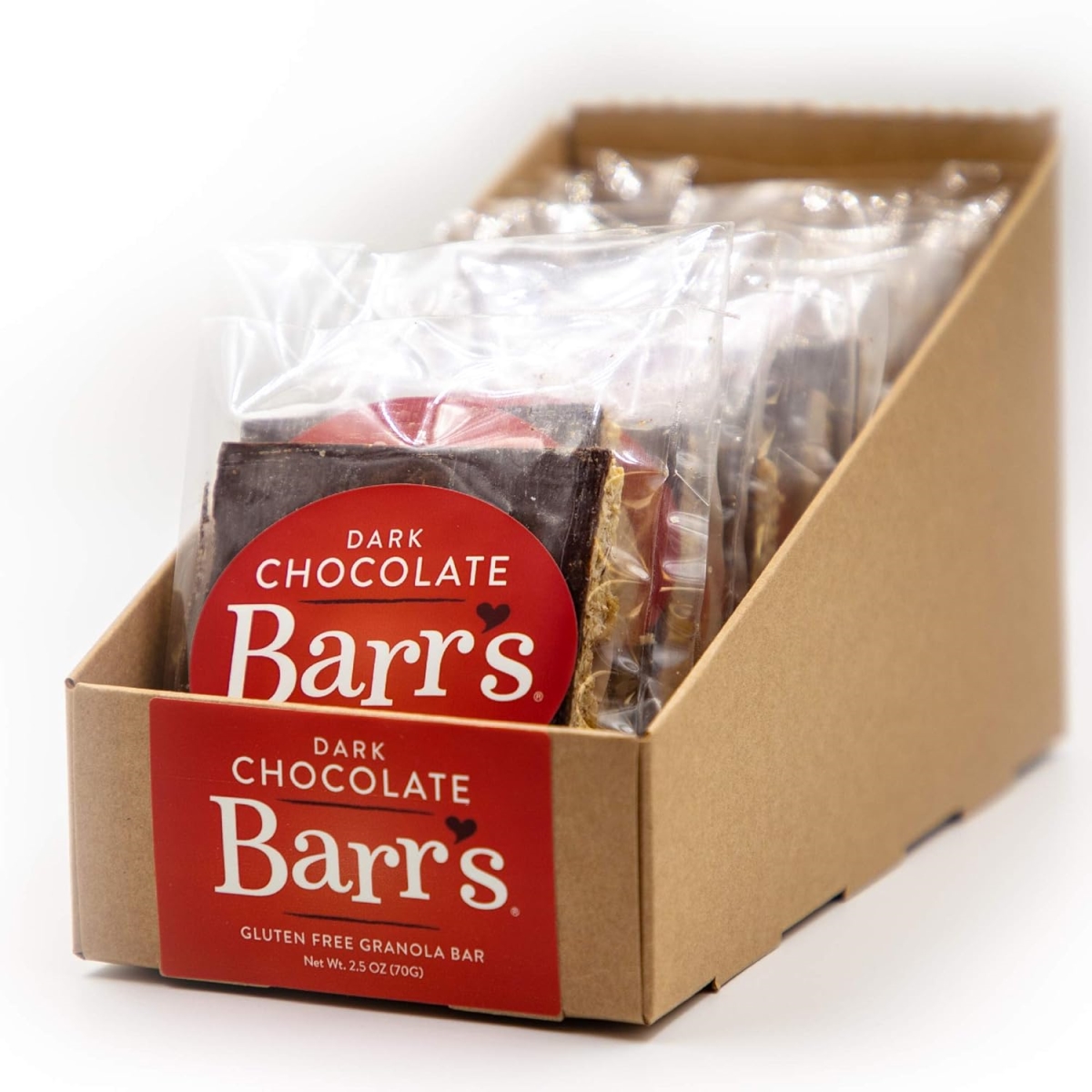 838476 2.5 oz Dark Chocolate Granola Bar - 12 per Box