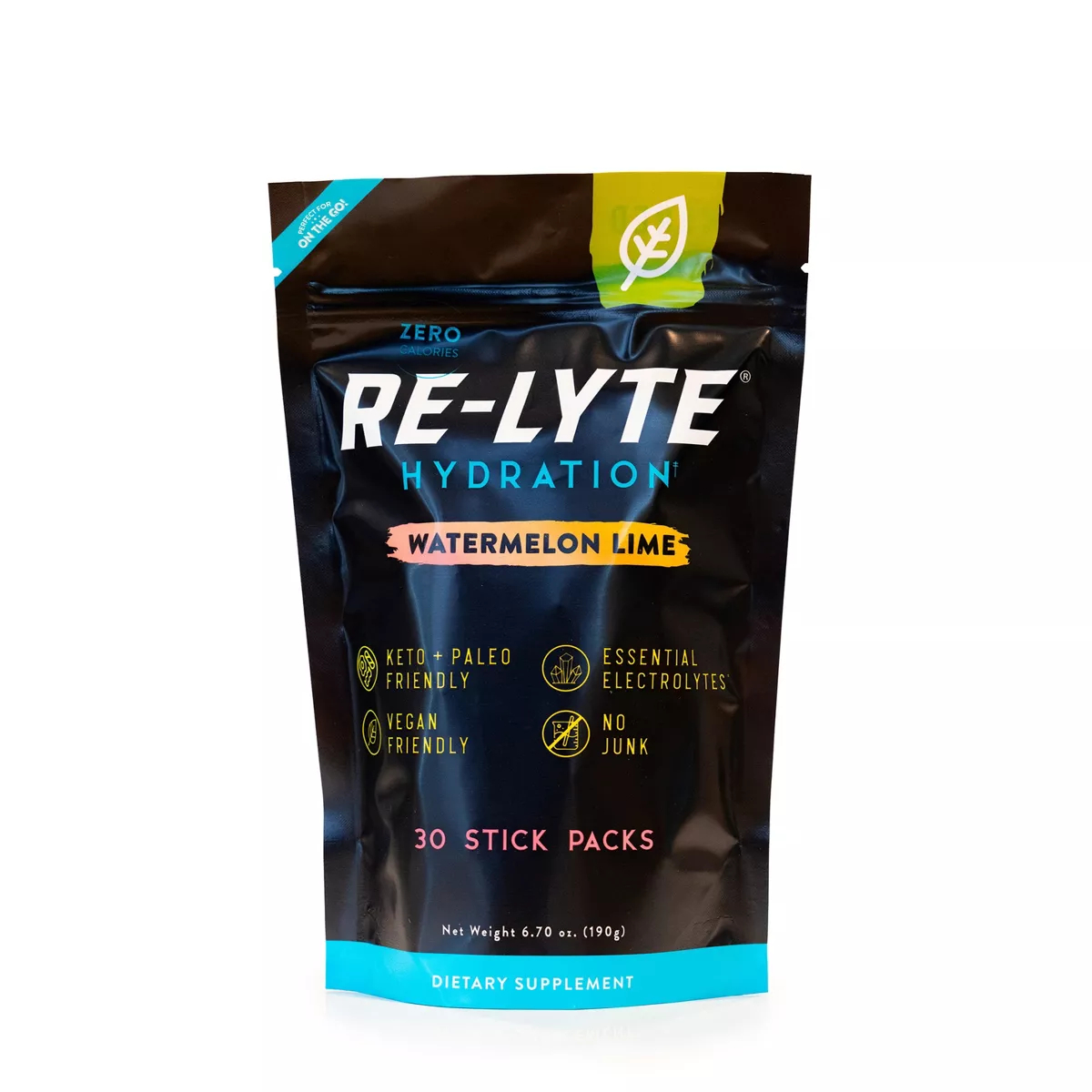 157308 Re-Lyte Hydration Electrolyte Powder Mix, Watermelon Lime - 30 Pocket