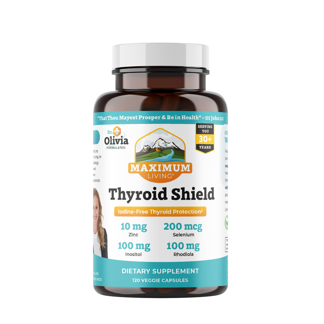 548651 Thyroid Shield - Iodine Free, 120 Capsules