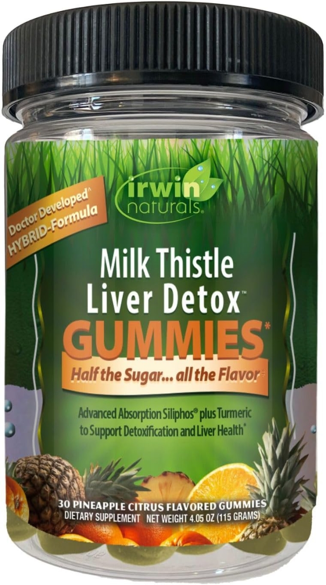 210562 Milk Thistle Liver Detox Gummies for Liver Health  Gentle Detox Support  30 Count