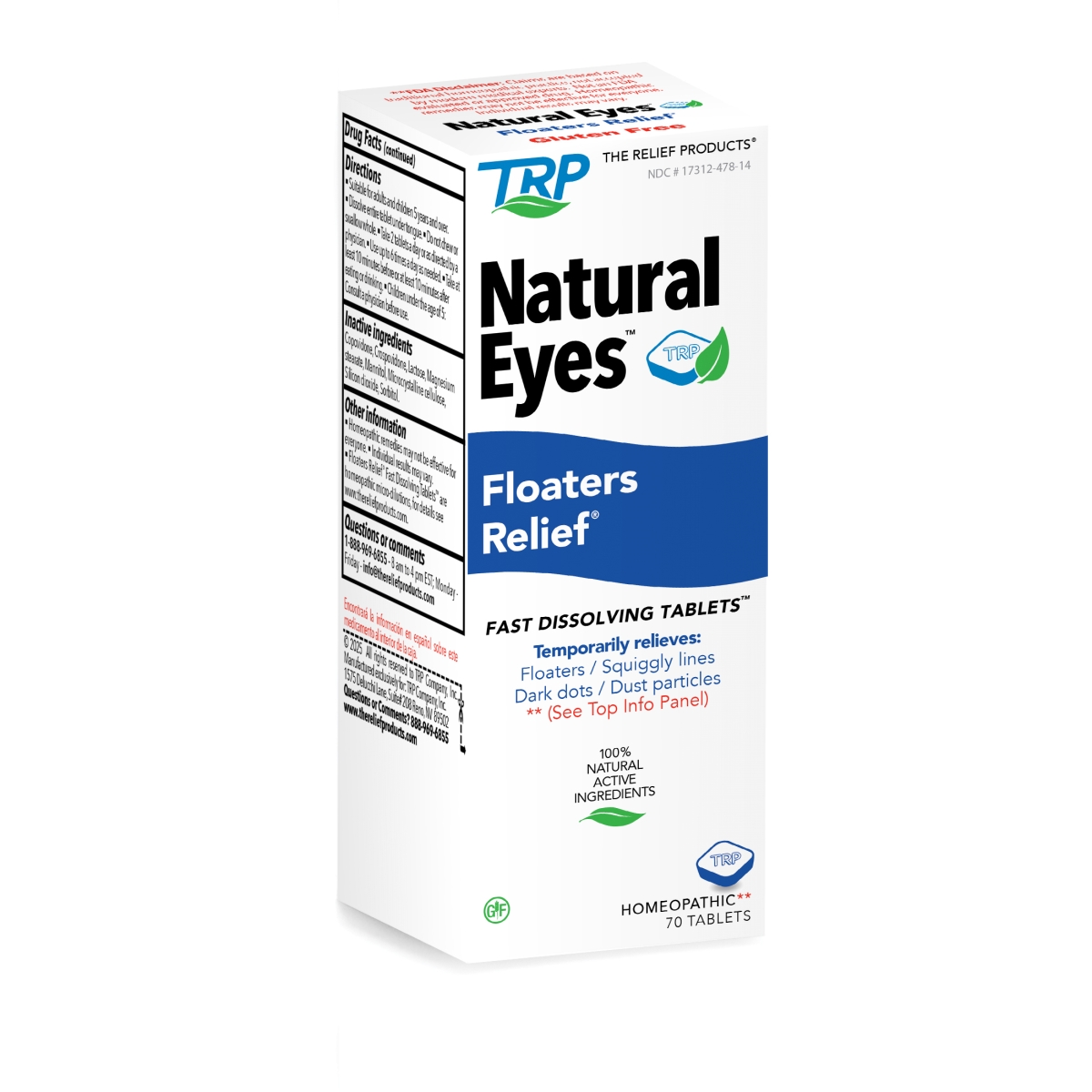 25878 Floaters Relief Fast Dissolving Tablets - 70 Tablets