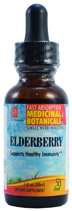 Picture of LA Naturals 1136631 1 oz Elderberry Organic for Supports Healthy immmunity