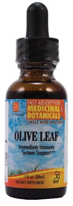 Picture of LA Naturals 1136681 1 oz Olive Leaf for Immediate Immune System Support