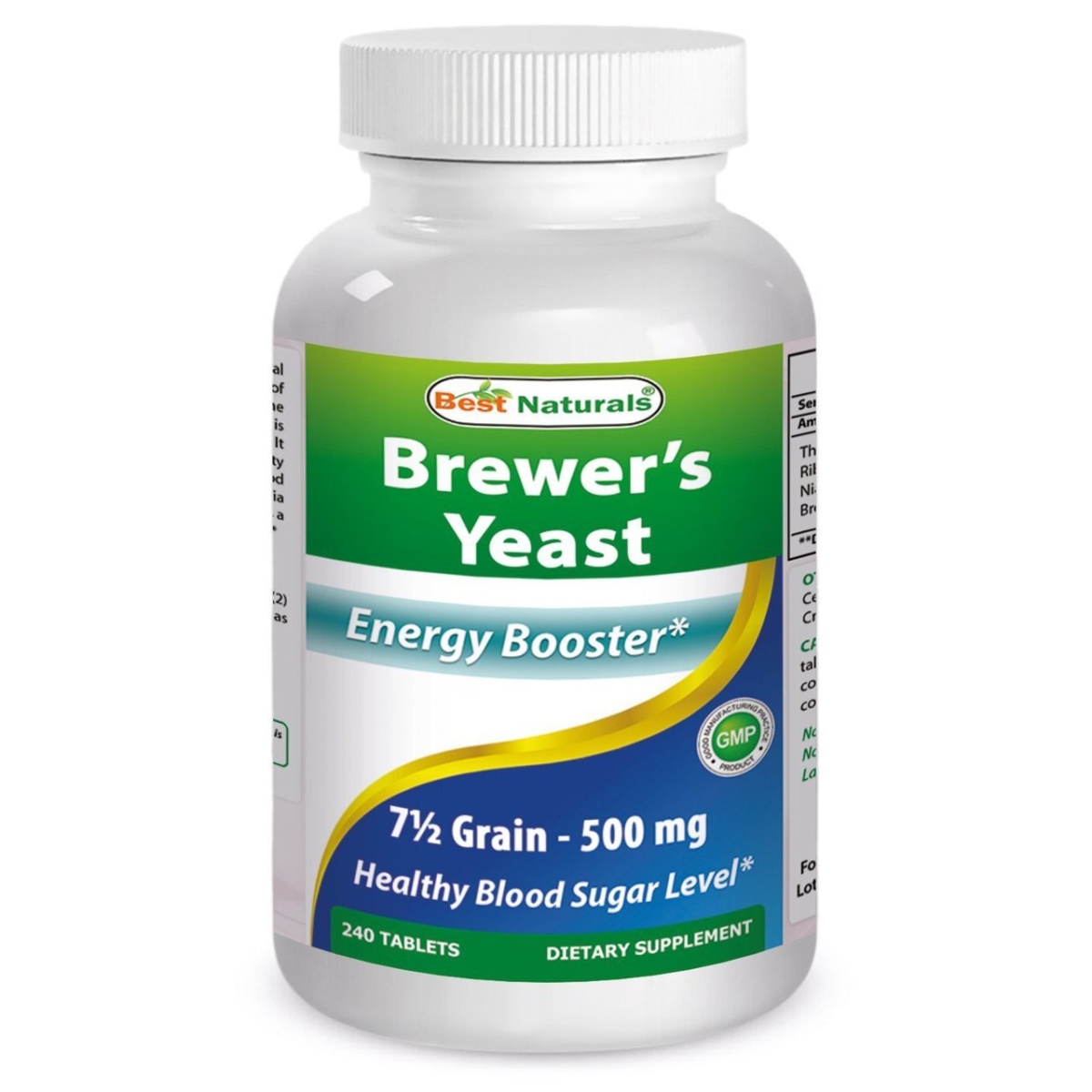 Picture of Best Naturals 614351 1000 mg Brewers Yeast 240 Tablets 