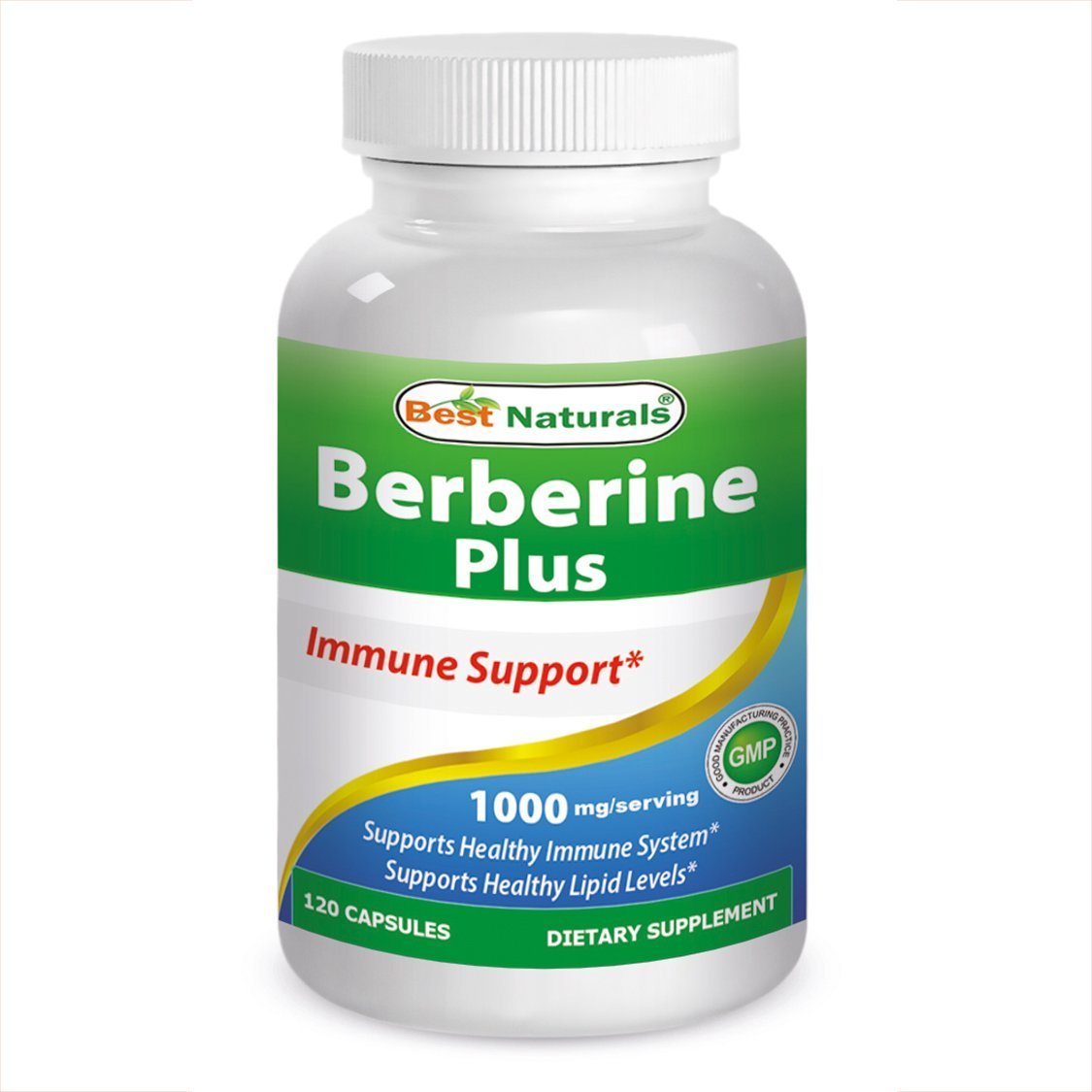 Picture of Best Naturals 614385 1000 mg Berberine Plus 120 Capsules 