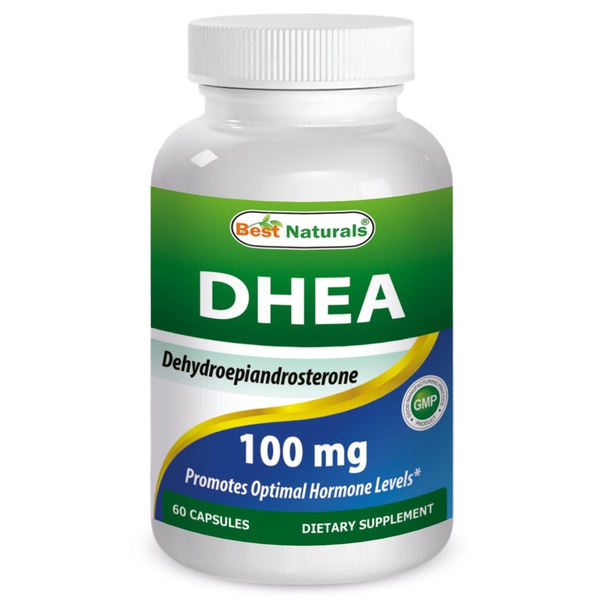 Picture of Best Naturals 614446 100 mg DHEA 60 Capsules 