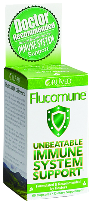 Picture of R U VED 366039 Flucomune Immune System Support  60 Capsules