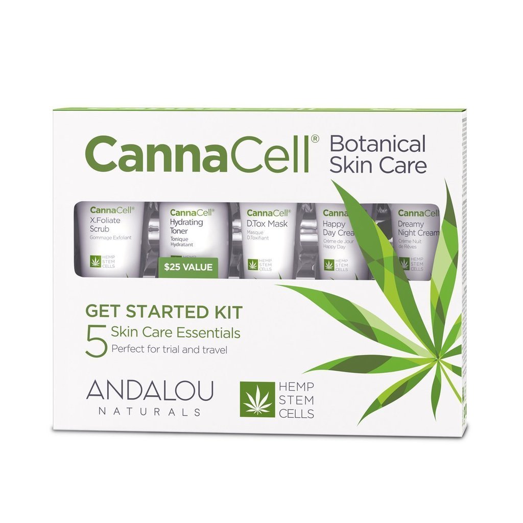 Picture of Andalou Naturals 509732 Cannacell Botanical Get Started Kit - 5 Piece