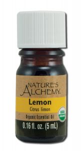 Picture of Natures Alchemy 96410 5 ml USDA Organic Lemon Oil - 24 Per Case