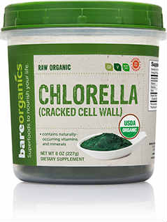 Picture of Bare Organics 681864 8 oz Organic Chlorella Powder Cracked Wall - 6 Per Case