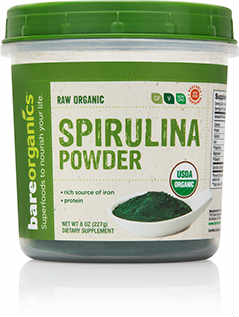 Picture of Bare Organics 681967 8 oz Organic Spirulina Powder - 6 Per Case