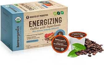 Picture of Bare Organics 681982 Energy Coffee K-Cups - 12 Count&#44; 6 Per Case