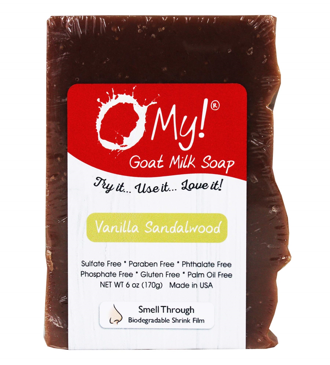 6 oz Goat Milk Vanilla Sandalwood Soap