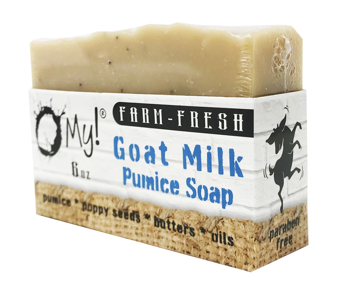 6 oz Pumice Soap Fragrance Free Bar