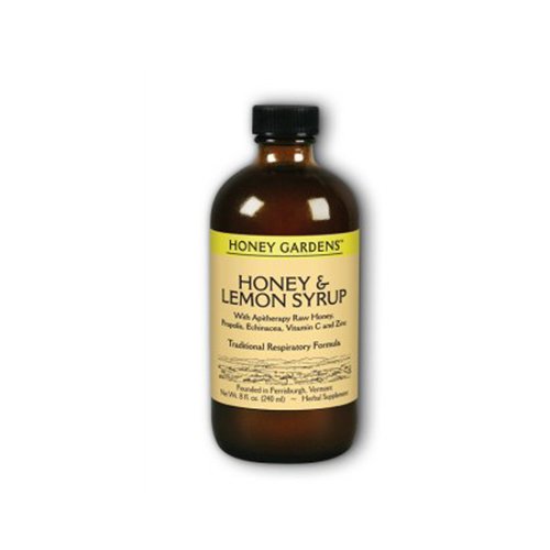100923 8 oz Honey & Lemon Syrup -  Honey Gardens