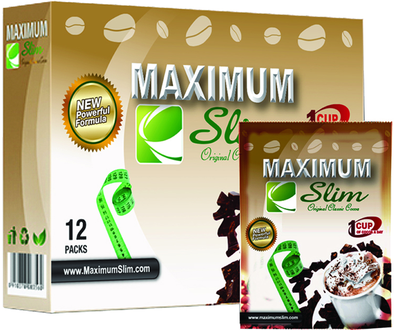 Picture of Maximum Slim 595835 Original Classic Cocoa Powder - 12 Packet - 12 per Case