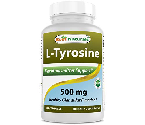 Picture of Best Naturals 614240 500 mg L-Tyrosine - 180 Capsules - 12 per Case