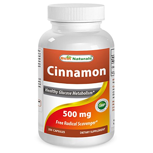 Picture of Best Naturals 614395 500 mg Cinnamon Bark - 250 Capsules - 12 per Case