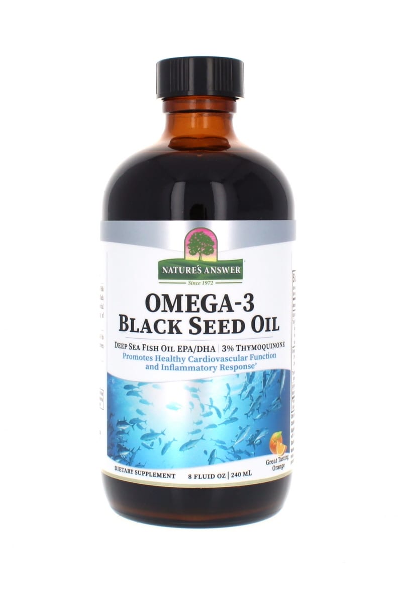 Picture of Natures Answer 836142 8 oz Omega 3 Black Seed Oil