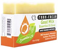 708139 6 oz Goat Milk Orange Patchouli Oil Soap - 36 per Case