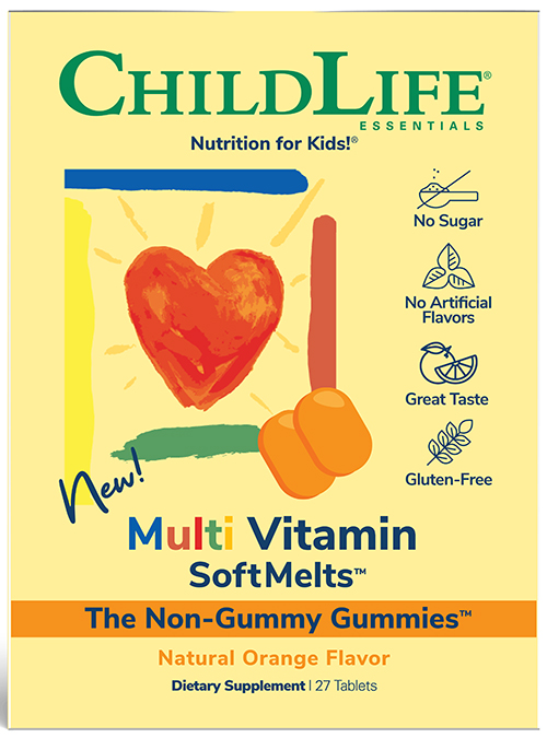 Picture of ChildLife 320850 Multi Vitamin Orange Softmelts&#44; 27 Tablets - 12 per Case