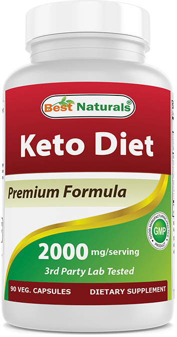 Picture of Best Naturals 614782 2000 mg Keto Diet Pills Supplement&#44; 90 Vegetarian Soft Capsules - 12 per Case