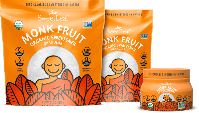 Picture of Sweetleaf Stevia 168035 8.4 oz Monk Fruit Sweetener Bag 