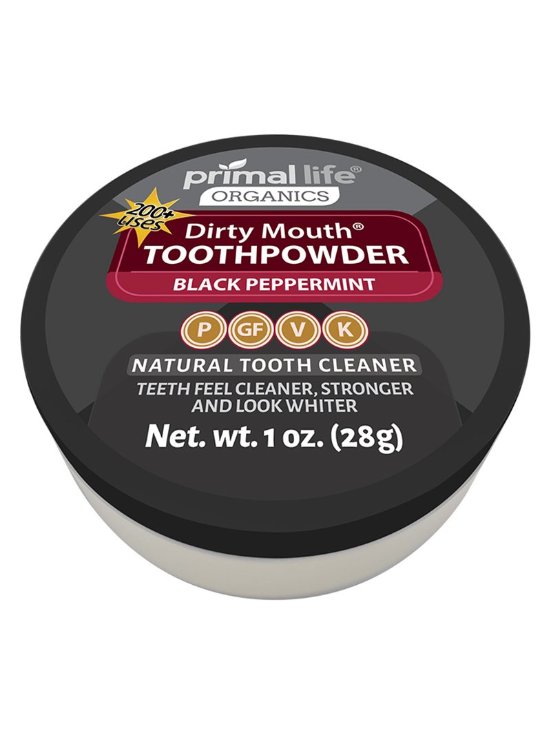 748095 Black Peppermint Toothpowder, 1 oz - 36 per Case
