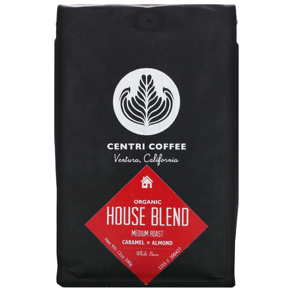 Picture of Centri Coffee 352702 Organic House Blend Whole Bean Coffee&#44; 12 oz