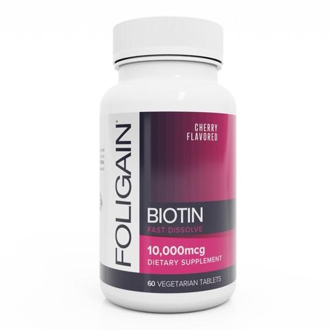 Picture of Foligain 681397 Biotin Fast Dissolve Supplement Tablet - 60 Capsule