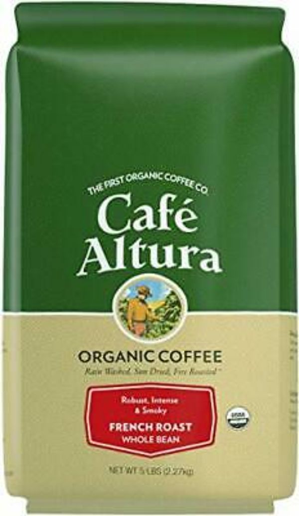 Picture of Cafe Altura 352414 5 lbs French Roast Whole Bean Bulk&#44; Green