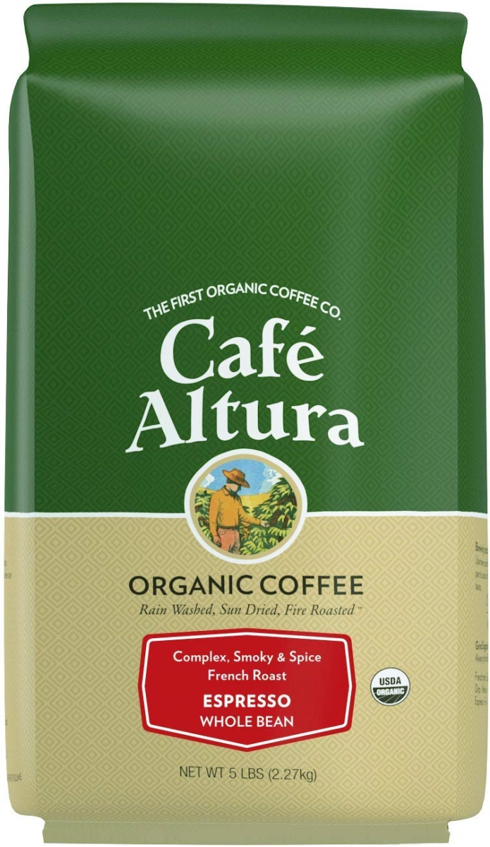 Picture of Cafe Altura 352417 5 lbs Espresso Whole Bean Coffee