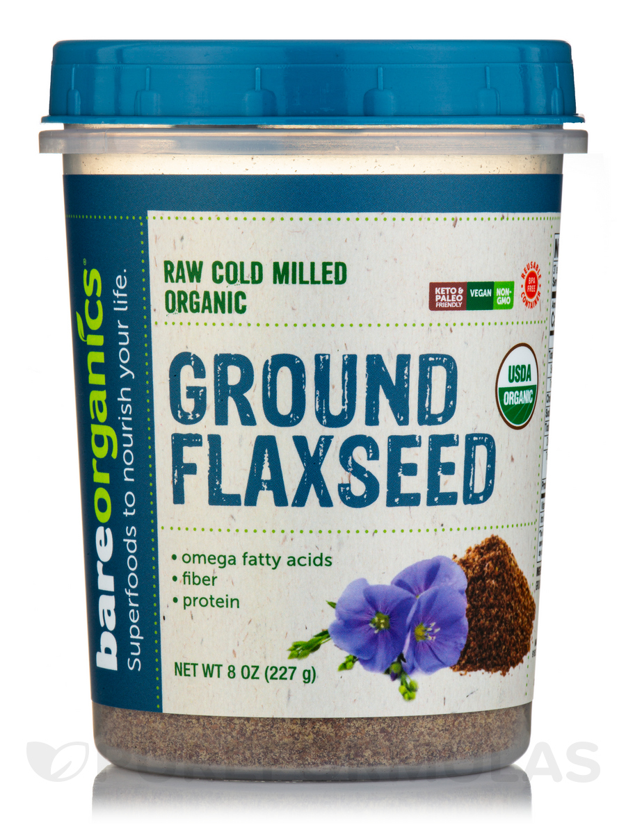 Picture of Bare Organics 681435 8 oz Organic Cold Milled Ground Flaxseed