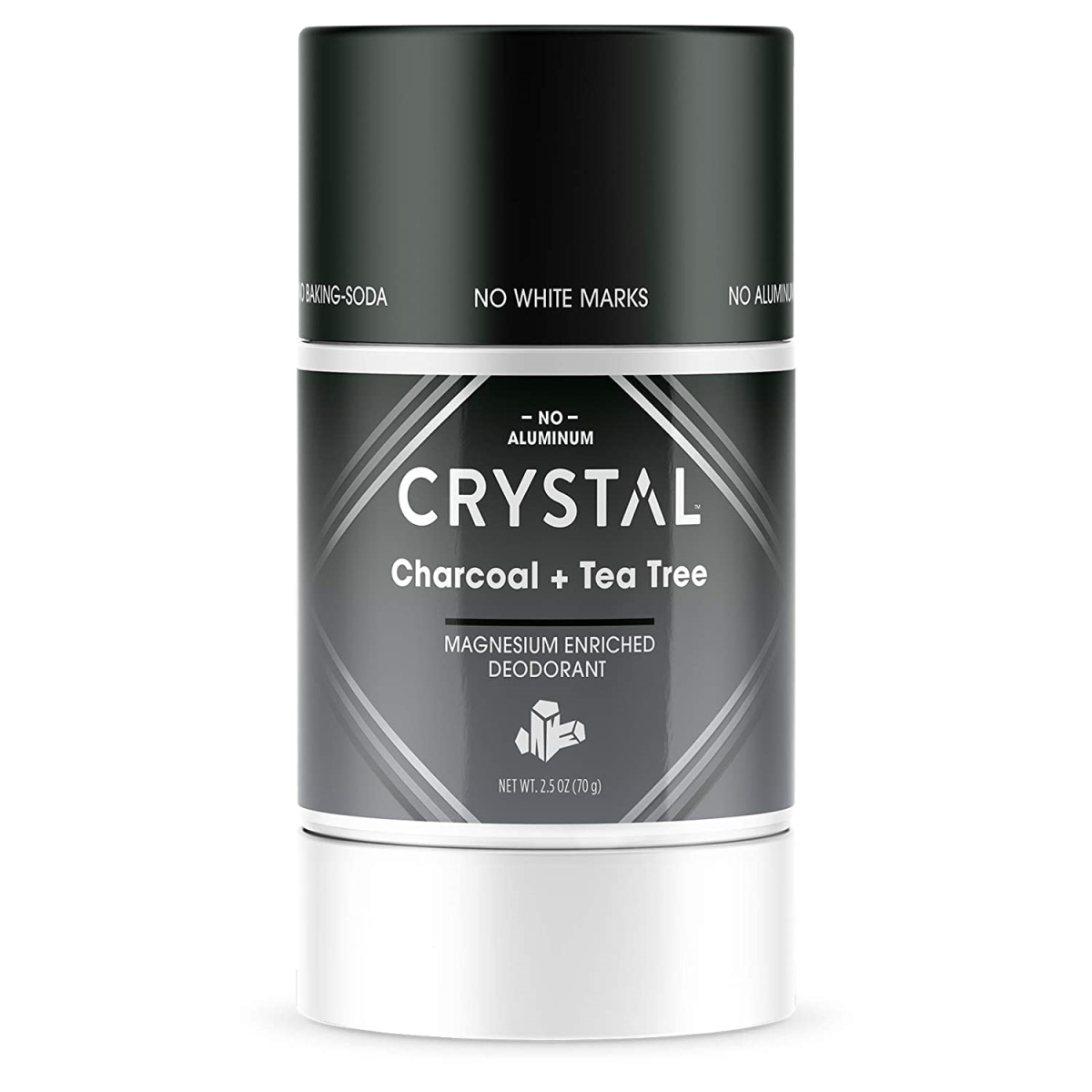 Picture of Crystal 522500 2.5 oz Magnesium Deodorant Stick&#44; Charcoal & Tea Tree