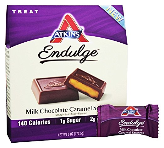 Picture of Atkins Nutritionals 310515 Milk Chocolate Caramel Squares - 5 per Box