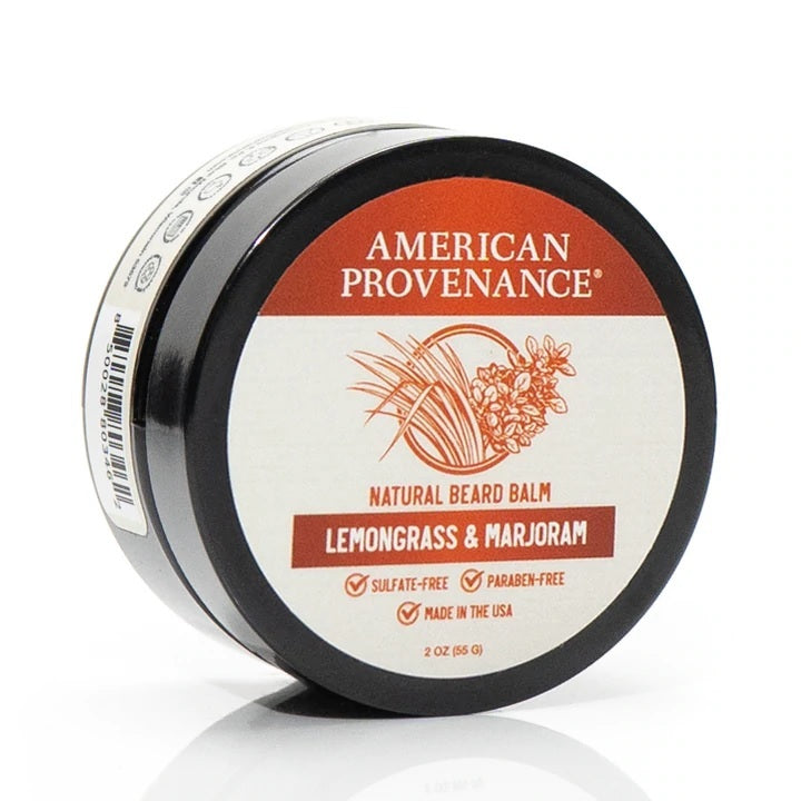 Picture of American Provenance 697343 2 oz Lemongrass & Marjoram Beard Balm