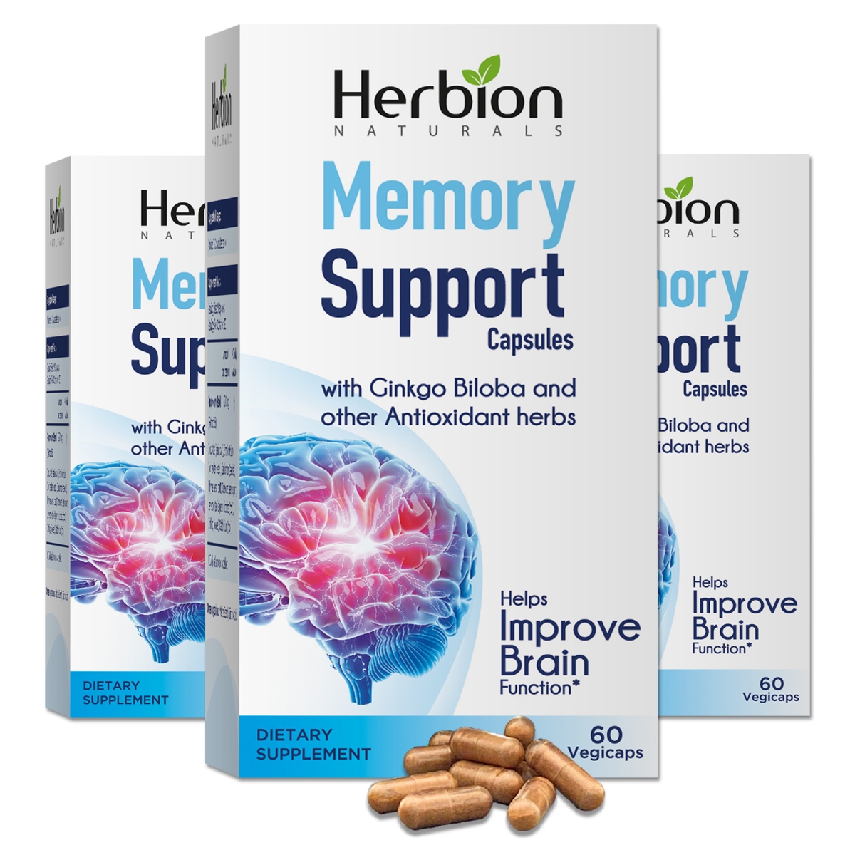Picture of Herbion Naturals 582898 Memory Support Capsules - 60 Count