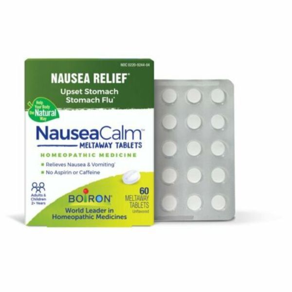 Picture of Boiron 330043 Homeopathics Nauseacalm Tablets fo Homeopathic Nausea&#44; Upset Stomach & Vomiting - 60 Tablets