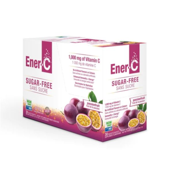 Picture of Ener-C 631133 Passion Fruit Sugar Free Lemon Ginger Drink Mix - Pack of 30