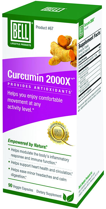 Picture of Bell Lifestyle 785039 Curcumin 2000X - 90 Capsule