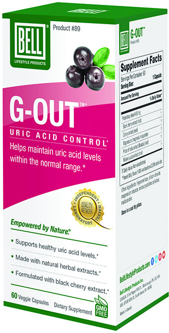 Picture of Bell Lifestyle 785299 G-OUT Uric Acid Control- 60 Capsule