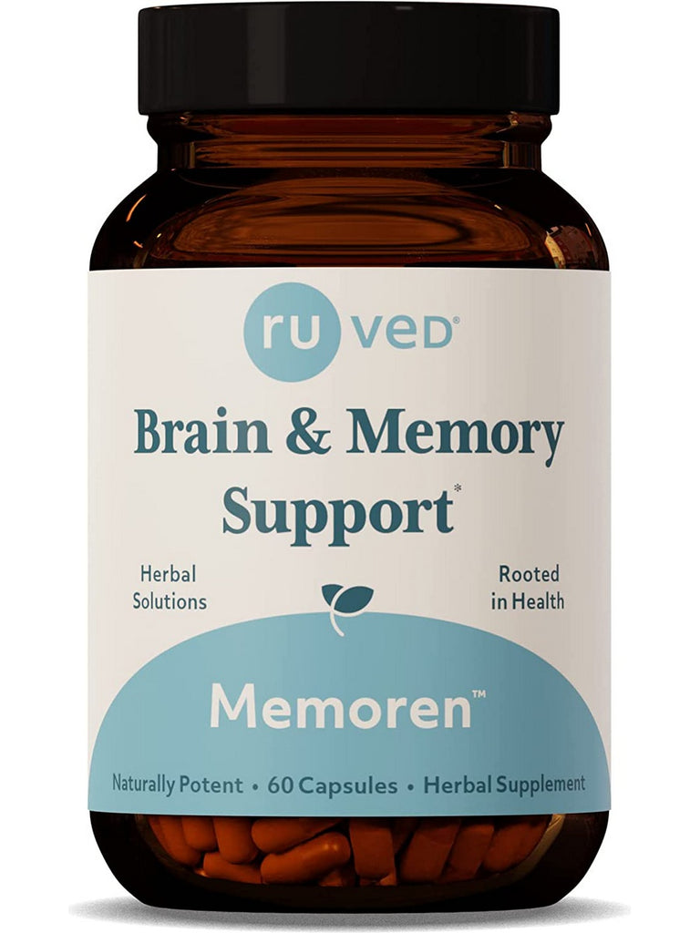 Picture of Ayush Herbs 366022 Memoren Brain & Memory Support Supplement - 60 Capsules