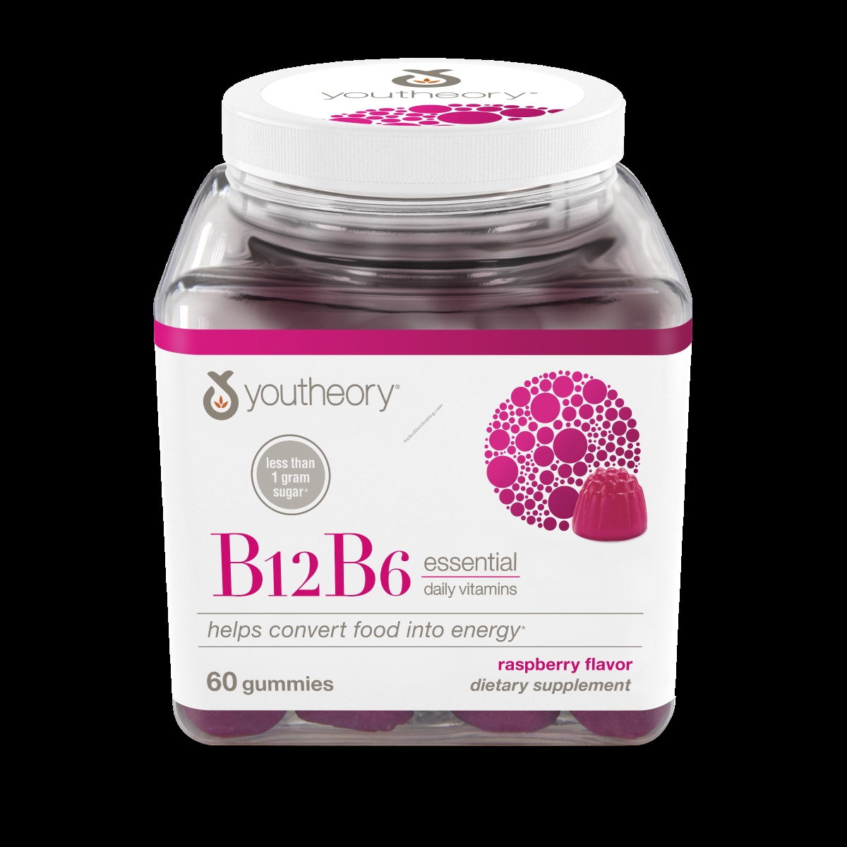 Picture of Nutrawise 537032 Vitamin B12 & B6 Dietary Supplement Gummies - 60 Count