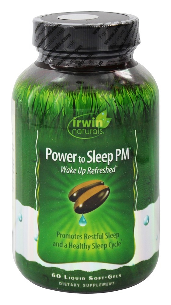 Picture of Irwin Naturals 210838 Power to Sleep Pm Vitamin Dietary Supplement Liquid Softgels - 60 Count