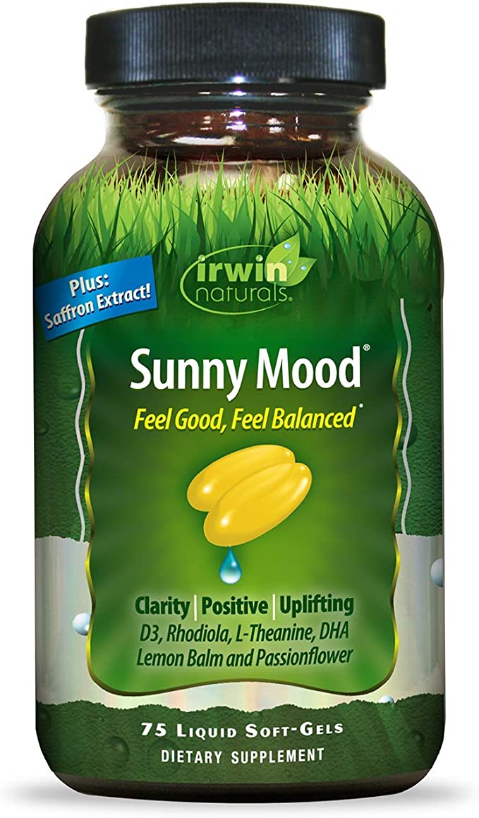 Picture of Irwin Naturals 210051 Sunny Mood Dietary Supplement Liquid Softgels - 75 Count