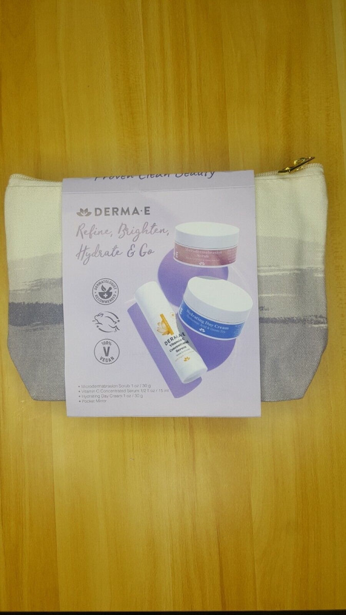 1581700 Refine Brighten Hydrate & Go Skincare Gift Set - 4 Piece -  Derma E Skin & Hair Care