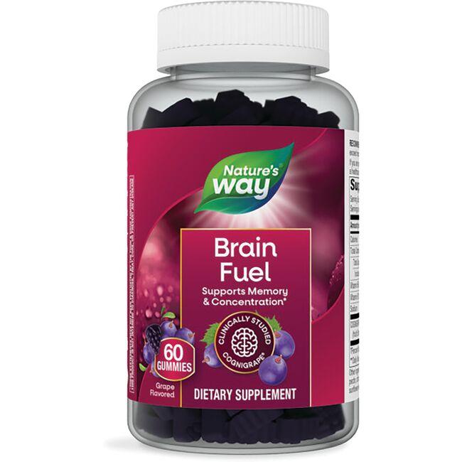 Picture of Natures Way Brands 153346 Dietary Supplement Brain Fuel Grape Vitamin - 60 Count