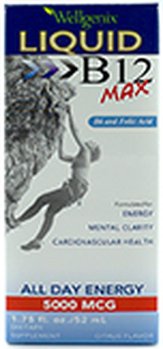 Picture of Wellgenix 772034 1.75 oz 5000 mcg B12 Max Loquid