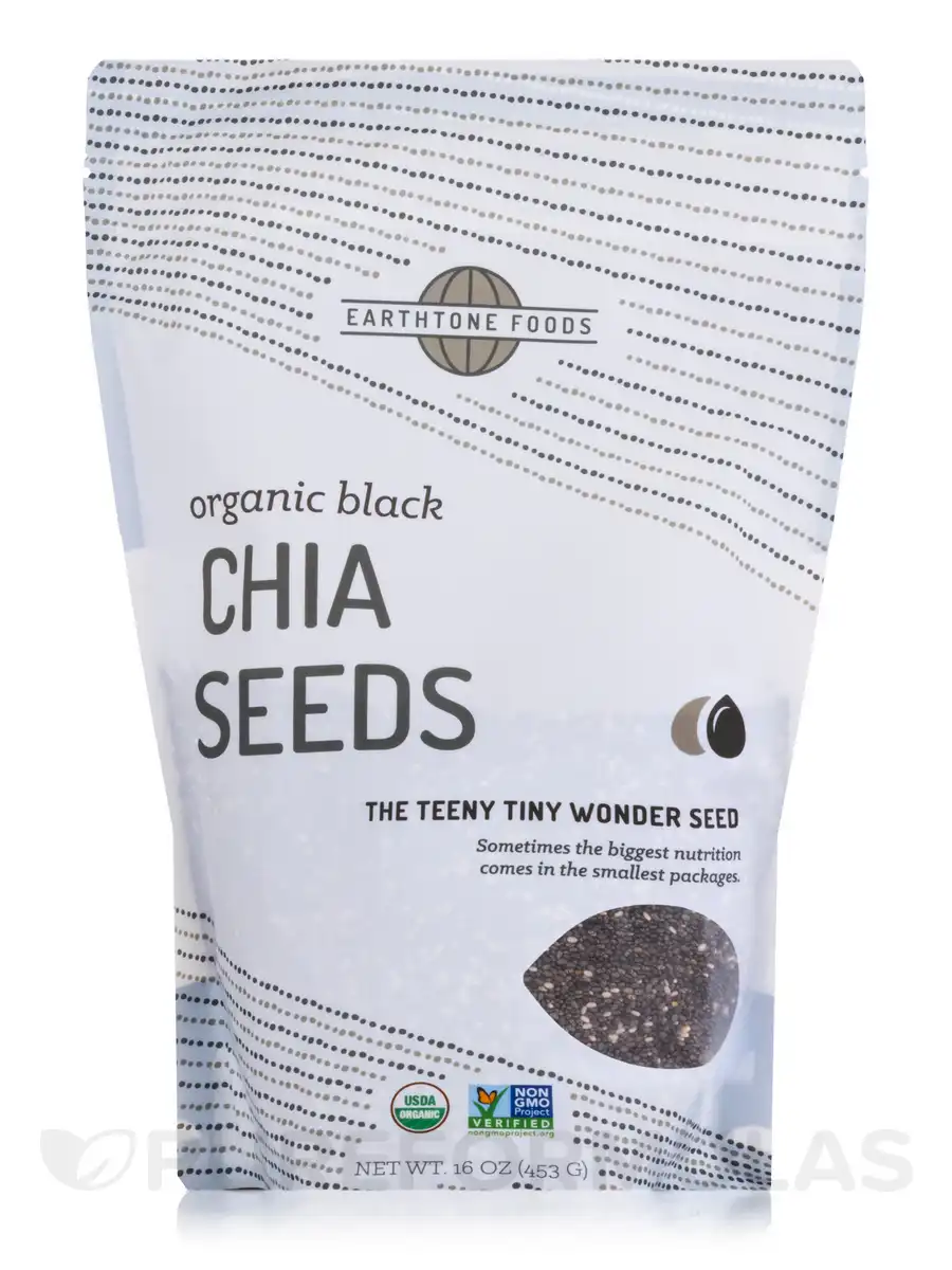 Picture of Zint 674274 16 oz Black Chia Seeds Organic