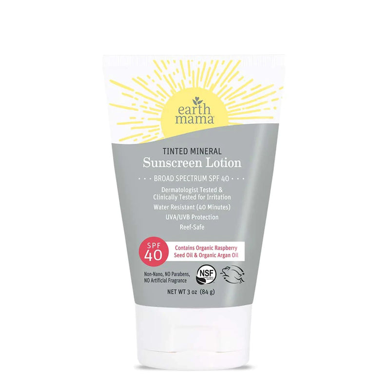 Picture of Earth Mama Angel Baby 750085 3 oz Tinted Mineral Sunscreen SPF 40